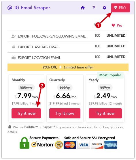 Workable Scraper chrome extension subscribe pro